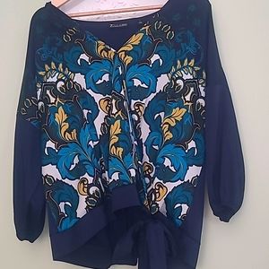 New York & Company Wrap Blouse